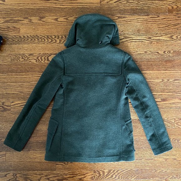 Theory Olive Green Duffle Camine Toggle Coat sz P - Picture 5 of 9